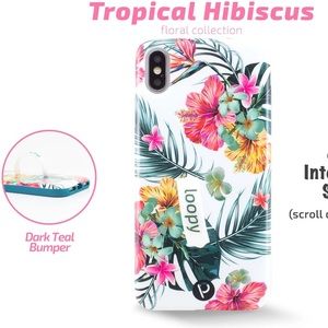 Loopy XS max case in tropical hibiscus 🌺
